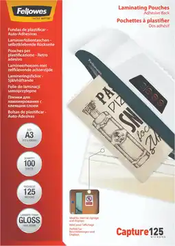 Coolblue Fellowes Lamineerhoezen ImageLast 125 mic A3 (100 Stuks) aanbieding