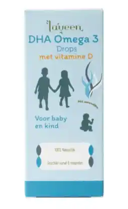 De Online Drogist Laveen DHA Omega 3 Drops met Vitamine D aanbieding