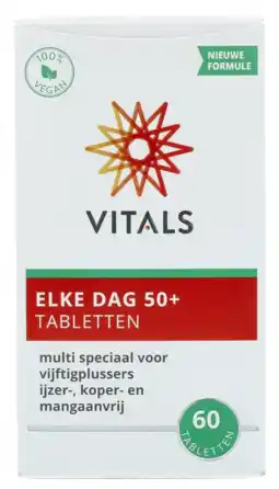 De Online Drogist Vitals Elke Dag 50+ Tabletten aanbieding