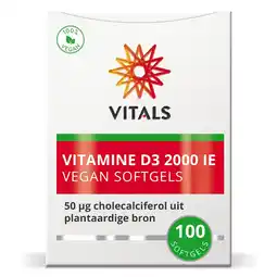 De Online Drogist Vitals Vitamine D3 2000ie Softgels aanbieding