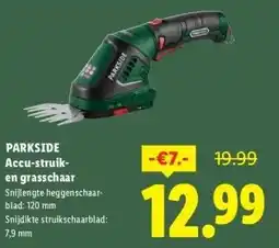 Lidl PARKSIDE Accu-struik- en grasschaar aanbieding