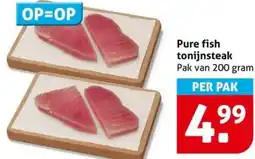 Hoogvliet Pure fish tonijnsteak aanbieding