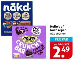 Hoogvliet Holie's of Nākd repen aanbieding
