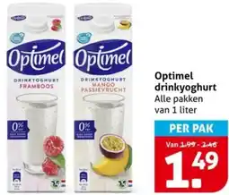 Hoogvliet Optimel drinkyoghurt aanbieding