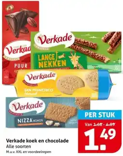 Hoogvliet Verkade koek en chocolade aanbieding