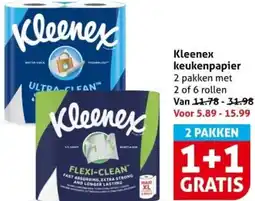 Hoogvliet Kleenex keukenpapier aanbieding