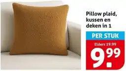 Hoogvliet Pillow plaid, kussen en deken in 1 aanbieding