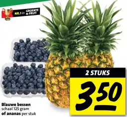 Nettorama Blauwe bessen of ananas aanbieding