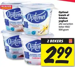 Nettorama Optimel kwark of Griekse yoghurt aanbieding