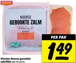 Nettorama Visscher Noorse gerookte zalmfilet aanbieding