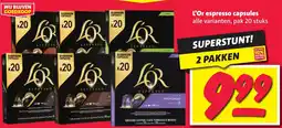 Nettorama L'Or espresso capsules aanbieding