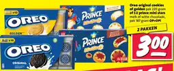 Nettorama Oreo original cookies of golden of LU prince mini stars aanbieding
