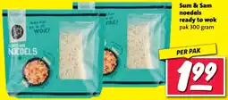 Nettorama Sum & Sam noedels ready to wok aanbieding