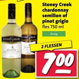 Nettorama Stoney Creek chardonnay semillon of pinot grigio aanbieding