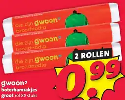 Nettorama Gwoon boterhamzakjes groot aanbieding