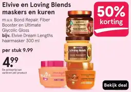 Etos Elvive en Loving Blends maskers en kuren aanbieding