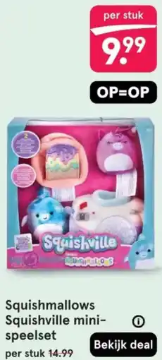 Etos Squishmallows Squishville mini-speelset aanbieding