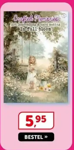 Boekenvoordeel Crafted MemoriesArt Journaling & card making In full Bloom aanbieding