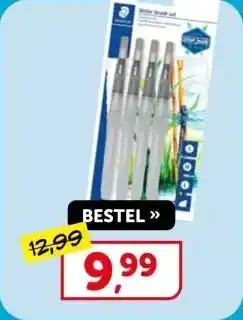 Boekenvoordeel Staedtler water brush aanbieding