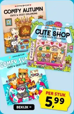 Boekenvoordeel Cute & Cozy coloring aanbieding