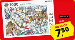 Boekenvoordeel Legpuzzel Winter sports aanbieding