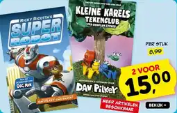 Boekenvoordeel Super Robot en Kleine Karels Tekenclub aanbieding