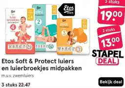 Etos Etos Soft & Protect luiers en luierbroekjes midpakken aanbieding