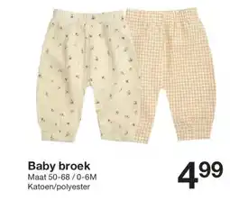 Zeeman Baby broek aanbieding