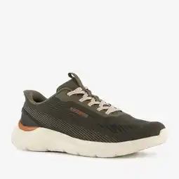 Scapino Skechers Garner heren sneakers groen aanbieding