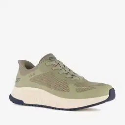 Scapino Skechers Slip-ins: BOBS Squad 4 heren sneakers groen aanbieding