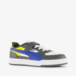 Scapino Puma Caven III Block kinder sneakers zwart geel aanbieding
