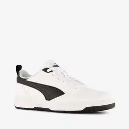 Scapino Puma Rebound V6 Low JR. sneakers jongens zwart wit aanbieding
