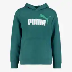 Scapino Puma Essentials 2 Color No. 1 Logo kinder hoodie groen aanbieding