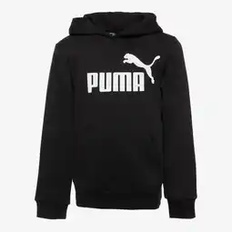 Scapino Puma Essentials Big Logo kinder hoodie zwart aanbieding