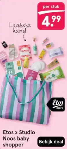 Etos Etos x Studio Noos baby shopper aanbieding