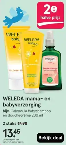 Etos WELEDA mama en babyverzorging aanbieding