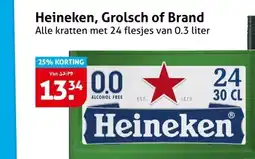 Hoogvliet Heineken, Grolsch of Brand aanbieding