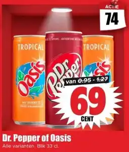 Dirk Dr. Pepper of Oasis aanbieding