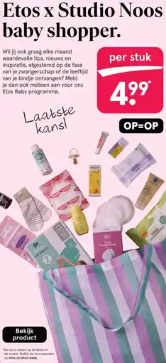 Etos Etos x Studio Noos baby shopper aanbieding