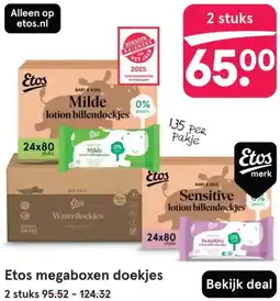 Etos Etos megaboxen doekjes aanbieding