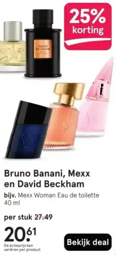 Etos Bruno Banani, Mexx en David Beckham aanbieding