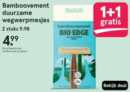 Etos Bamboovement duurzame wegwerpmesjes aanbieding