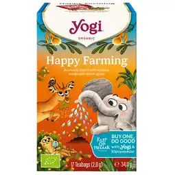 Holland & Barrett Yogi Tea Happy Farming - 17 theezakjes aanbieding
