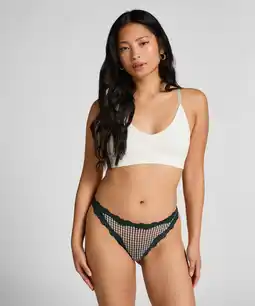Hunkemoller Hunkemöller Hoog uitgesneden string Liz Groen aanbieding