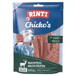 Zooplus 4 x 250 g Voordeelpakket RINTI Extra Chicko Wilde Honden Snacks aanbieding