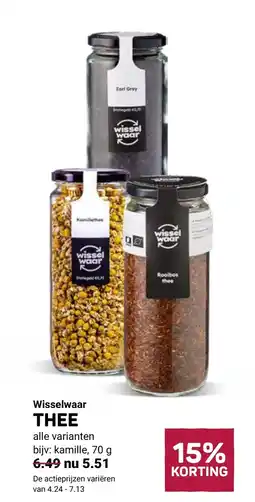 Ekoplaza Wisselwaar thee aanbieding