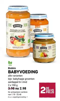 Ekoplaza Biobim babyvoeding aanbieding
