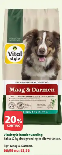 Maxi Zoo Vitalstyle hondenvoeding aanbieding