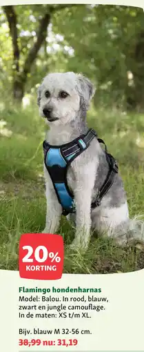 Maxi Zoo Flamingo hondenharnas aanbieding