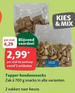 Maxi Zoo Topper hondensnacks aanbieding